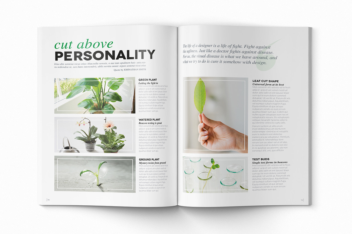 Magazine Template InDesign 14, a Magazine Template by Love Graphic Design (Photo 4 of 20)