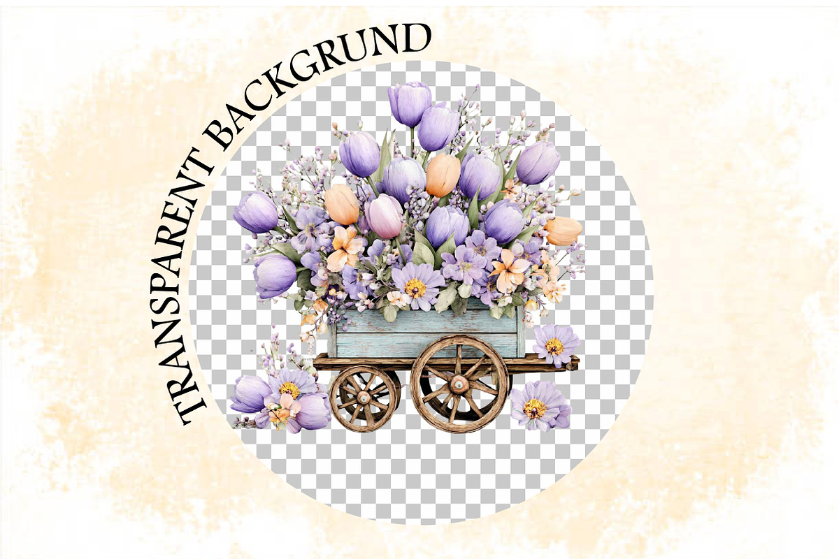 Spring Flowers Sublimation Clipart, an Illustration by SVGArt (Photo 8 of 9)