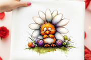 Whimsical Spring Daisy Flower Clipar, an Illustration by designcity5 (Thumbnail 4 of 5)