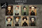 Odd Whimsical Girl, Quirky Pages, a Person Illustration by Digital Art Mahdiseño (Thumbnail 3 of 9)