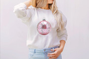 Watercolor Silver Pink Christmas Cli, an Illustration by SVGArt (Thumbnail 5 of 8)