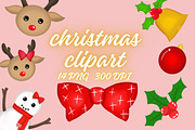 Christmas Clipart 2 Illustration, a Seasonal Illustration by tchastudio (Thumbnail 2 of 8)