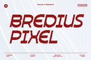 CS Bredius Pixel, a Sans Serif Font by Craft Supply Co. (Thumbnail 1 of 8)
