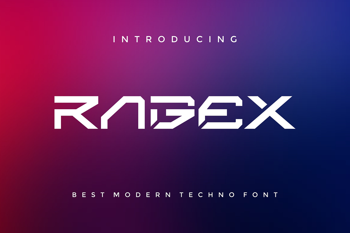 Ragex Techno Modern Font, a Sans Serif Font by alanwarstd (Photo 1 of 5)