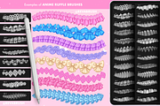 120 Procreate Lace Ruffle brushes, a Brush Add-On by Revabrush (Thumbnail 2 of 6)