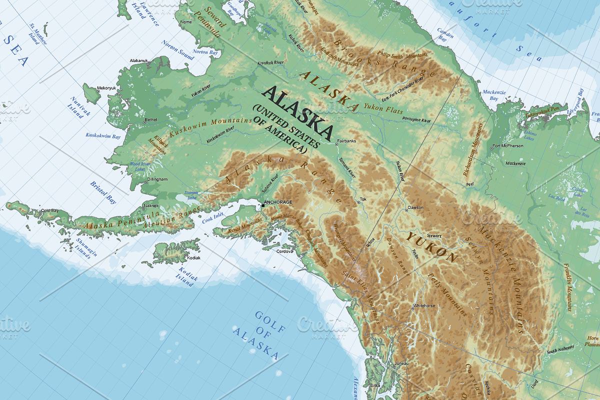 Shaded Relief Map of North America, an Education Illustration by Cartorical (Photo 5 of 7)