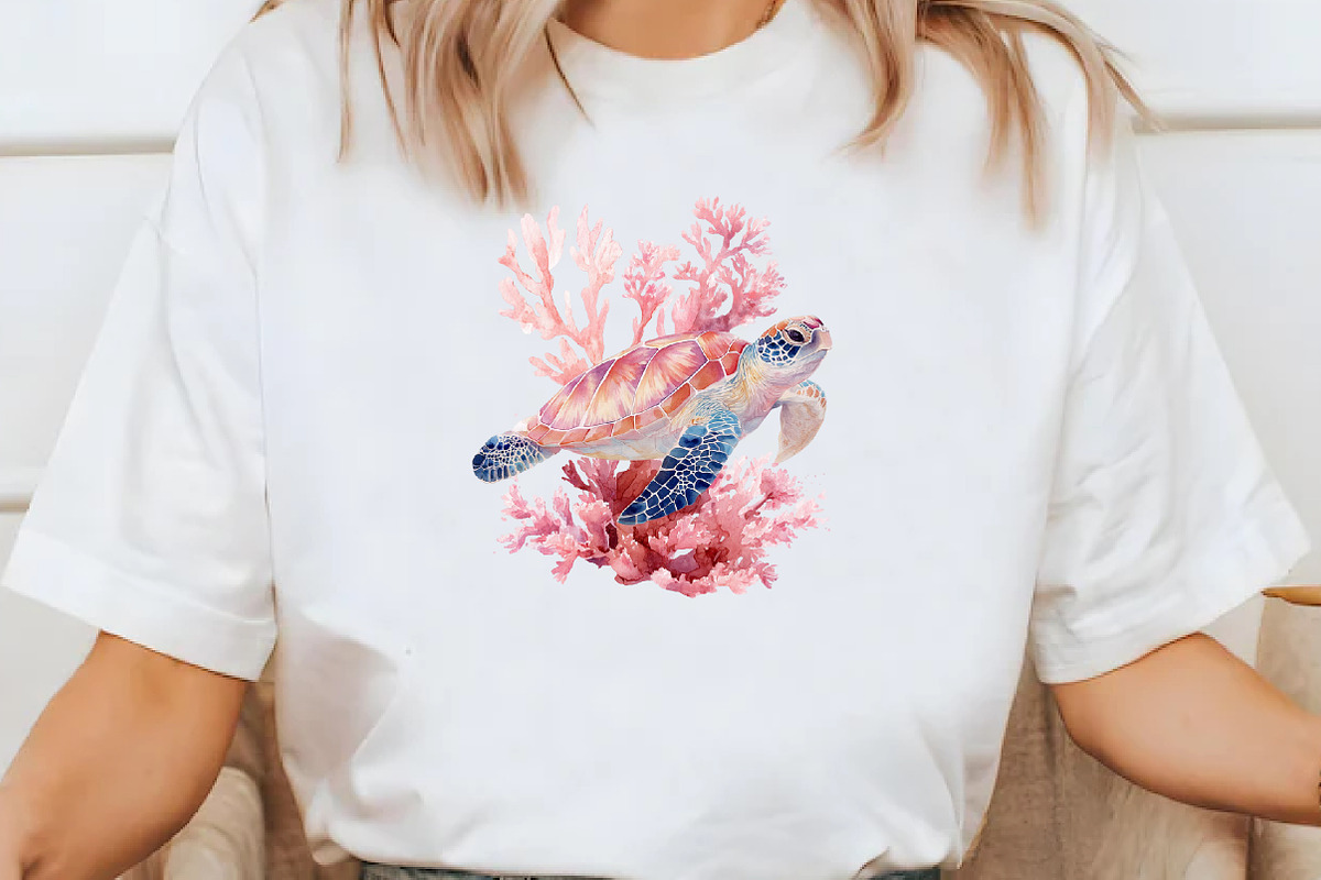 watercolor turtle Clipart, an Illustration by Designworld (Photo 7 of 8)