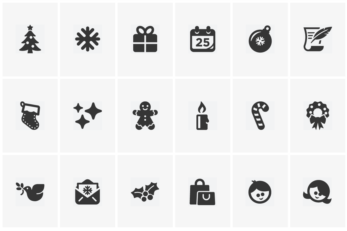 Mono Icons: Christmas preview 2