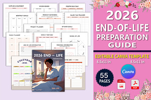 2026 End-of-Life Preparation Guide, a Stationery Template by Designmela01