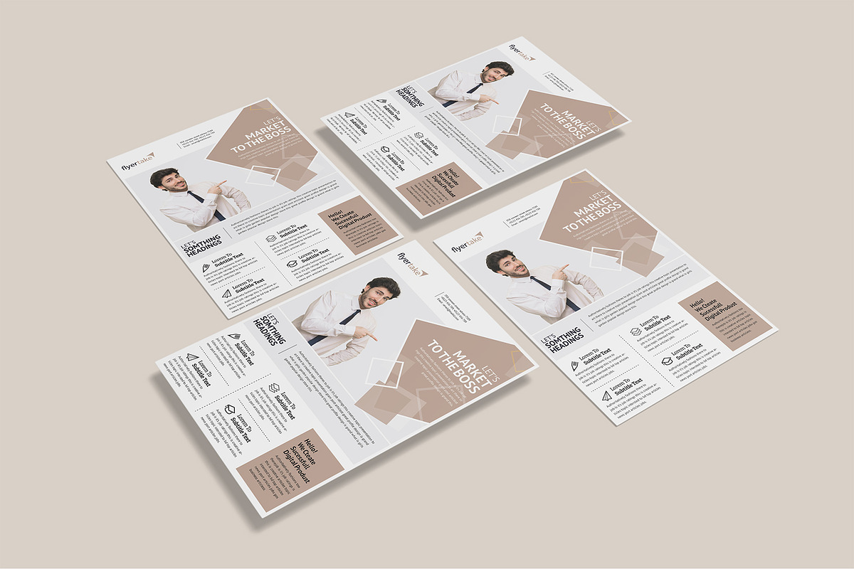 A4 Flyer Poster Mockup Bundles, a Flyer Template by Graphic Aesthetic (Photo 21 of 22)