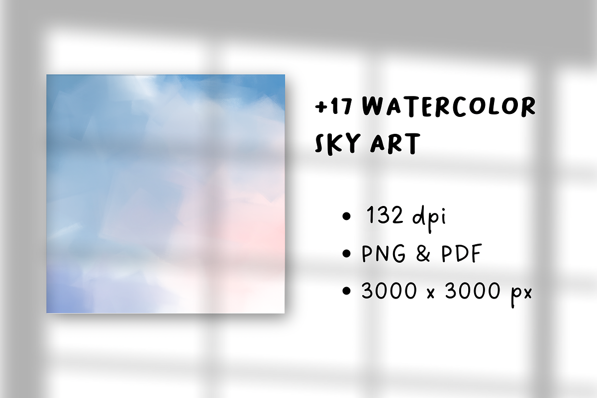 17+ Watercolor Sky Art Backgrounds, a Background Graphic by The Journey Atelier (Photo 2 of 12)