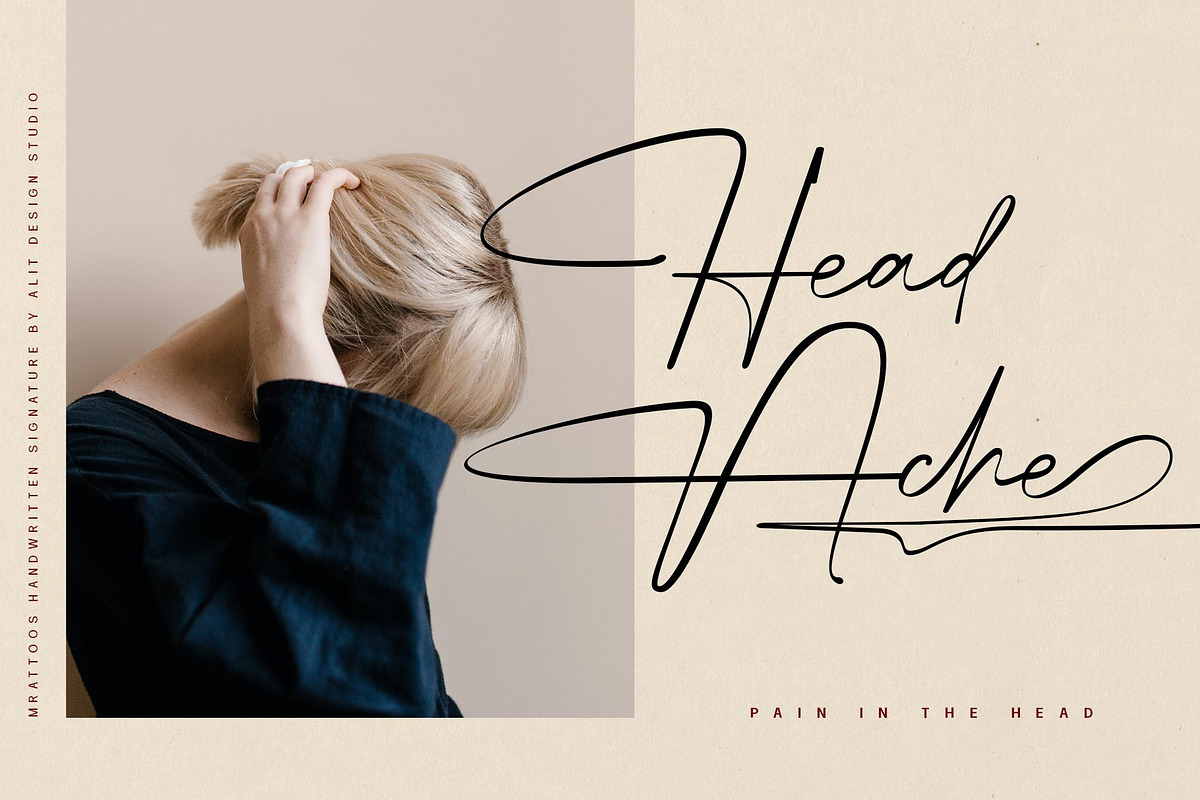 Mrattoos Signature Script Font, a Script Font by alit design (Photo 2 of 15)
