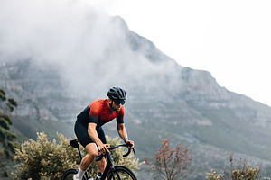 Professional male road bike rider, a Sports & Recreation Photo by Artem Varnitsin