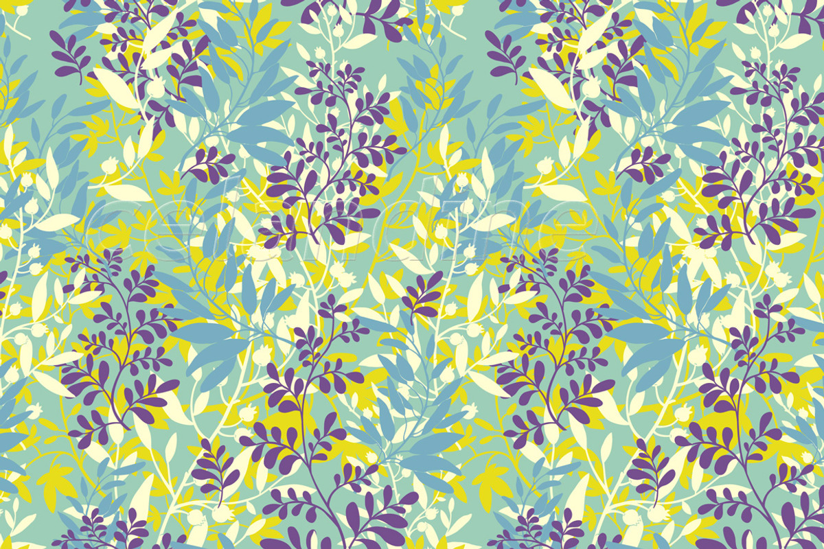 Herbalism - powder blue, a Pattern Graphic by celandine (Photo 2 of 2)