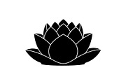 Lotus Flower Silhouette Vector Bundl, an Illustration by Creativeshirt (Thumbnail 29 of 51)