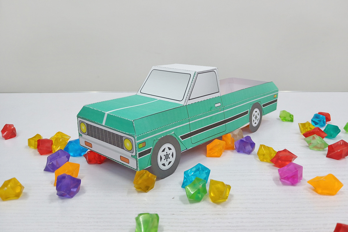 Pick up Truck favor - 3d papercraft, a Templates & Theme by PAPER amaze (Photo 1 of 10)