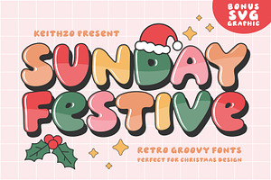 Sunday Festive - Christmas Font