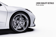2020 Mid-Engine Supercar Coupe Set, an Advertising Mockup by Halal Graphic Studio (Thumbnail 4 of 12)