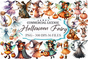 Watercolor Halloween Fairy Collectio, a Graphic by designcity5 (Thumbnail 1 of 5)