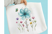 Boho Floral Mama T-shirt Design PNG, an Illustration by designcity5 (Thumbnail 1 of 4)