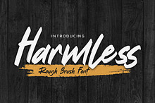 Harmless - Rough Brush Font