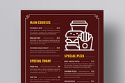 Modern Restaurant Food Menu Poster, a Flyer Template by MightyDesign (Thumbnail 2 of 8)