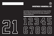 Sweetness Numeral Set, a Serif Font by Port Design Company (Thumbnail 1 of 7)
