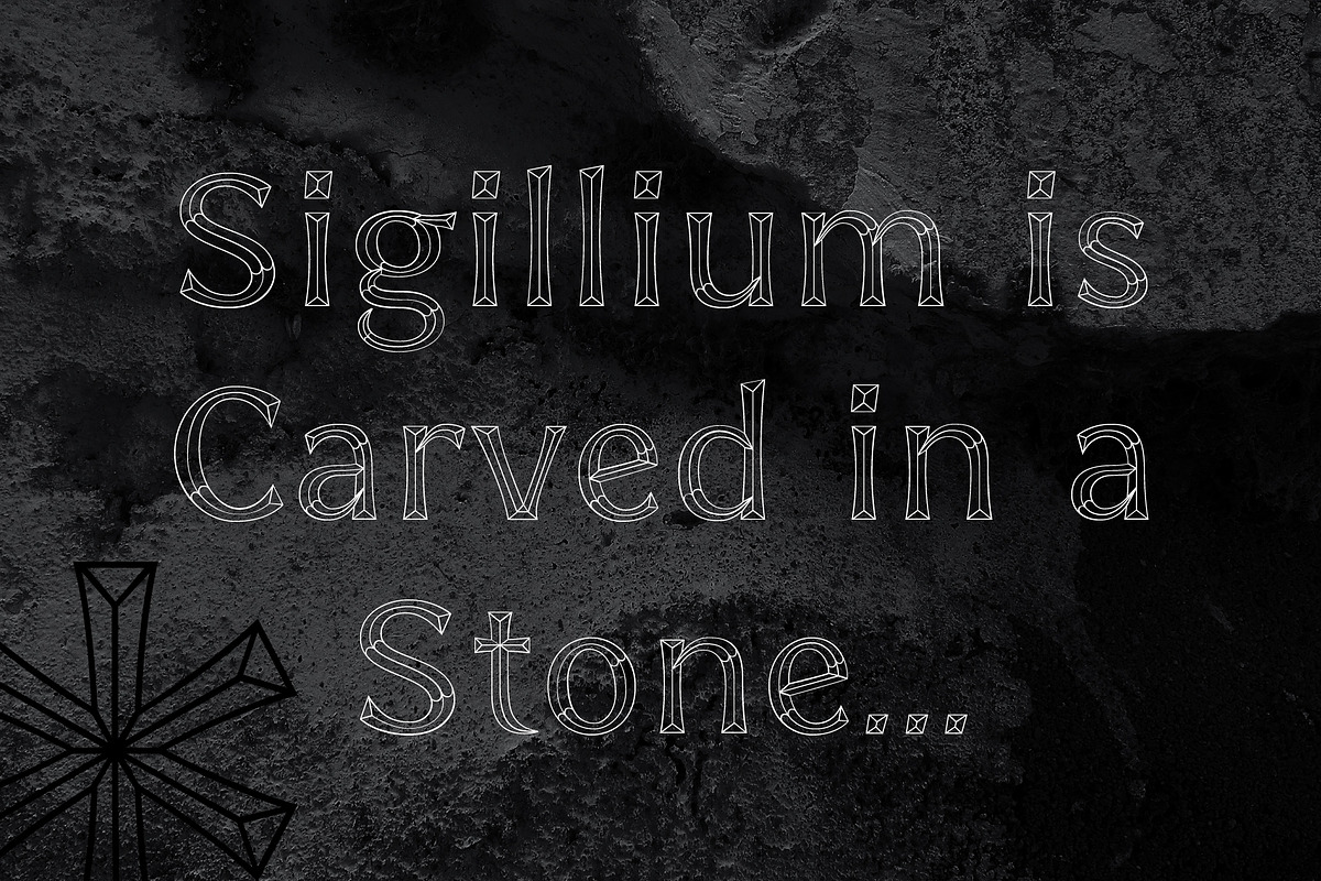 Sigillium - carved flare serif fonts, a Serif Font by AveNa (Photo 4 of 14)