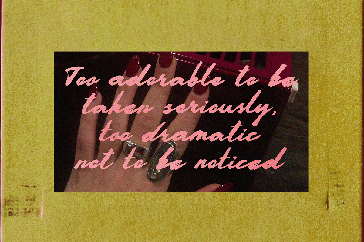 Girly Mayhem Messy Bold Script Font, a Script Font by AnMark (Photo 7 of 12)