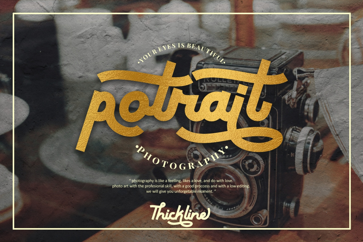 Thickline - Classic Bold Font preview 8