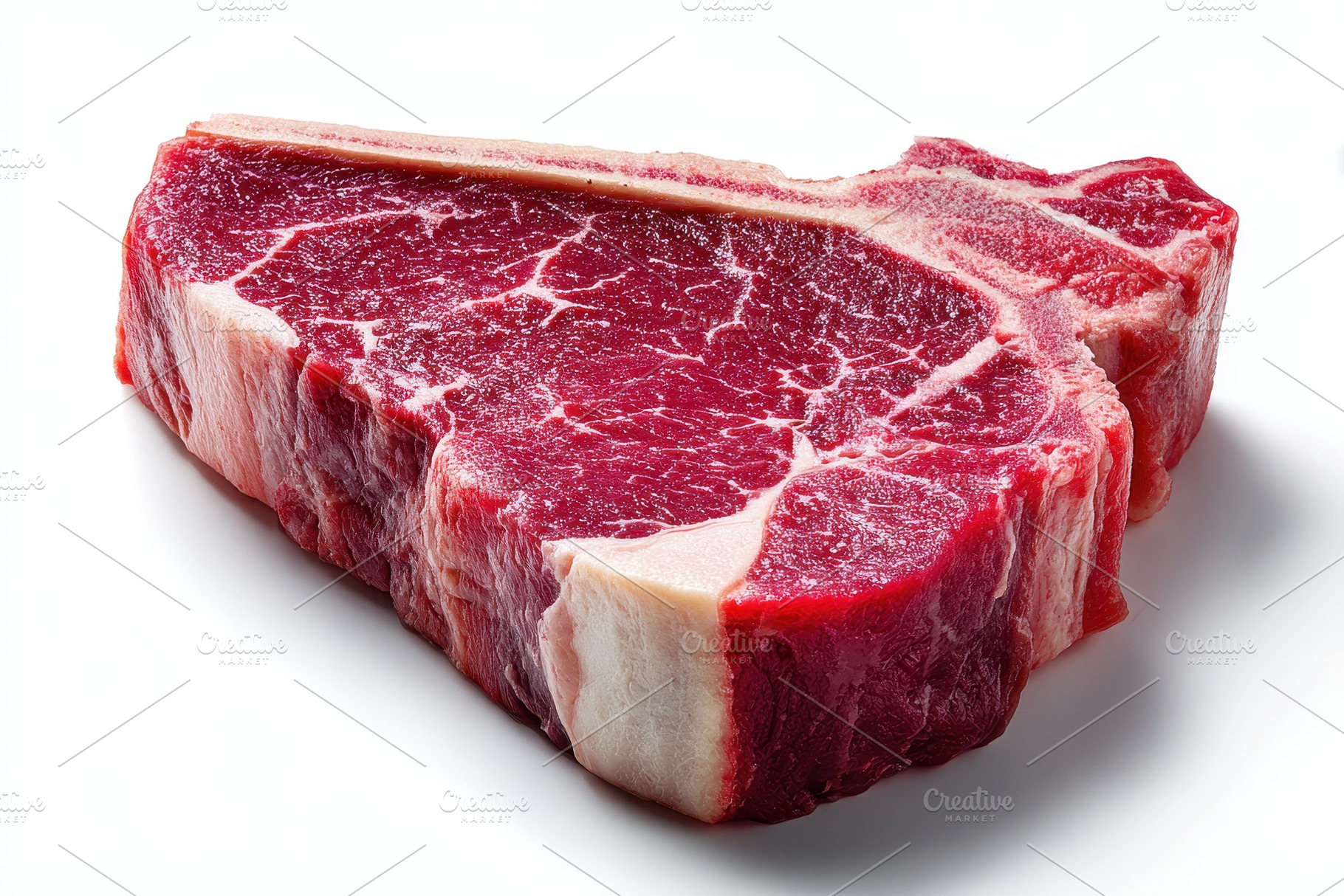 Raw T-bone Steak Red Meat Beef Cut F, a Photo by Pixeness Studio