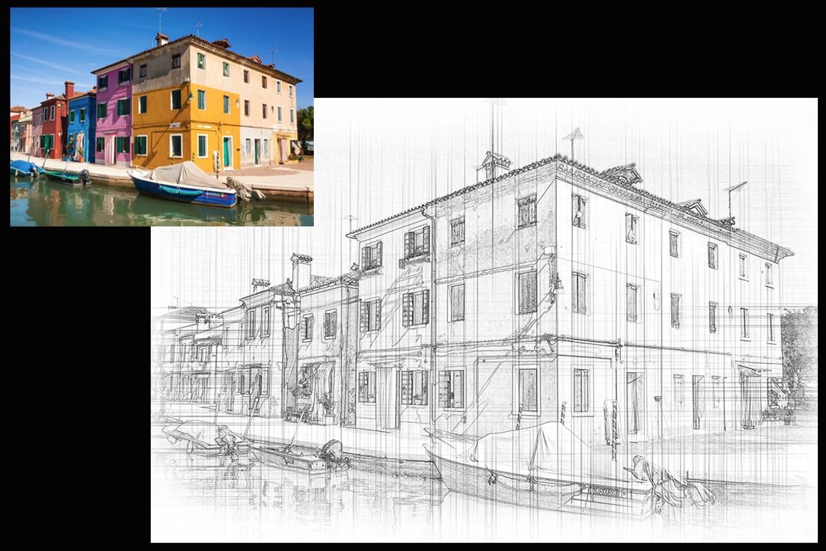 Architecture Sketch Photoshop Effect, an Action Add-On by 3d_model_tifotizi (Photo 2 of 2)