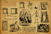 Rare Vintage HALLOWEEN Clipart Set, an Object Graphic by Roulette Studio (Thumbnail 2 of 8)