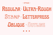 Art-Nuvo - Rough Psychedelic Font, a Font by OPENCITYDESIGNCO (Thumbnail 4 of 6)