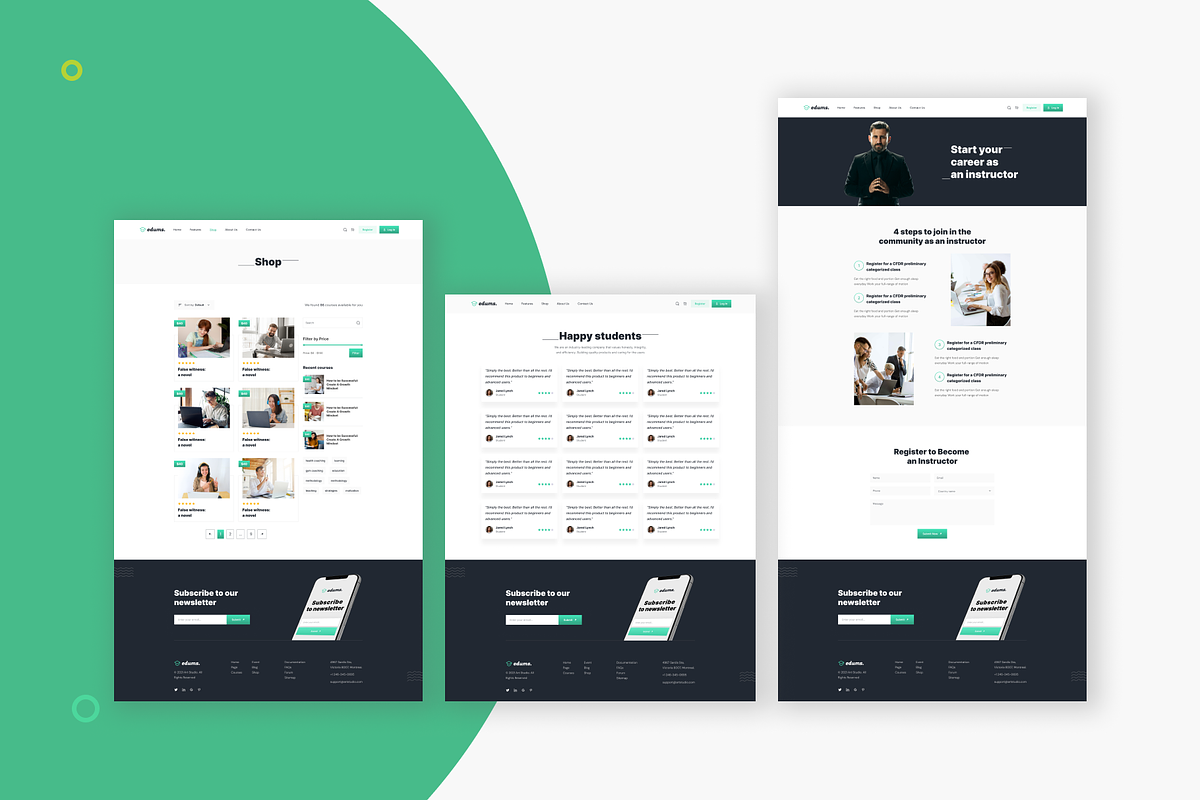 Edums-Education & LMS Figma Templae, an UI Kit Template by Pixency (Photo 14 of 14)