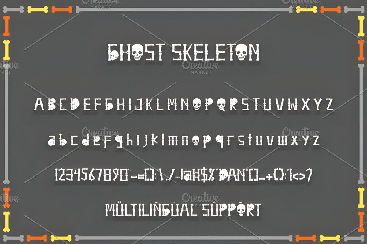 Ghost Skeleton Font, a Handwritten Font by Design Station (Photo 7 of 7)
