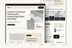 Landing Page Template - Digeem, a Landing Page Template by fakhroo
