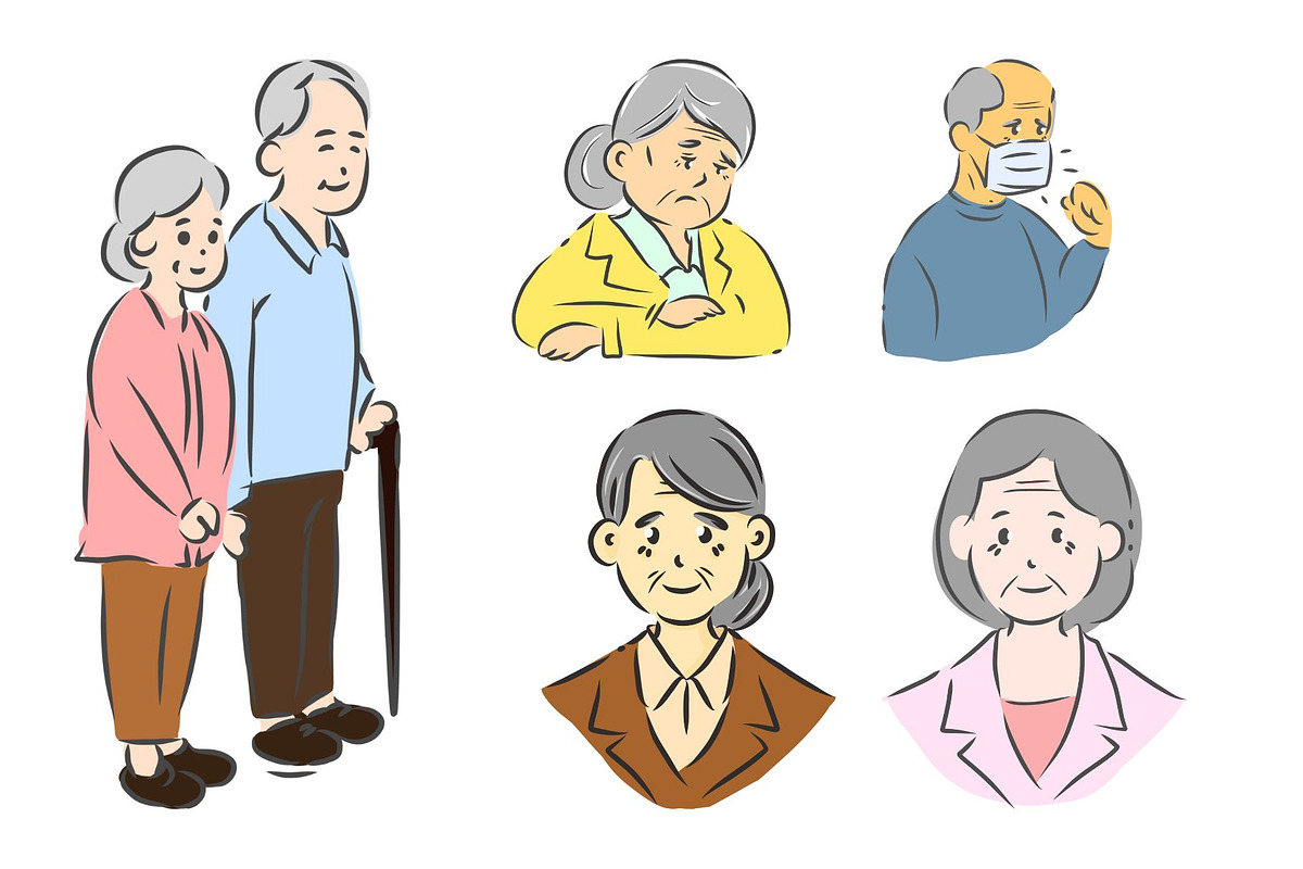 An Old Person Clipart, an Object Graphic by PKshop (Photo 2 of 3)