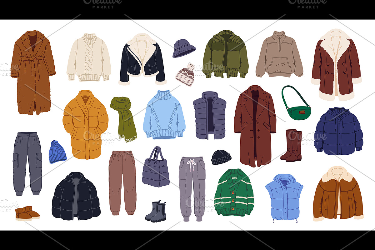 Winter wardrobe clothes and shoes, a Person Illustration by Buch&Bee (Photo 1 of 3)