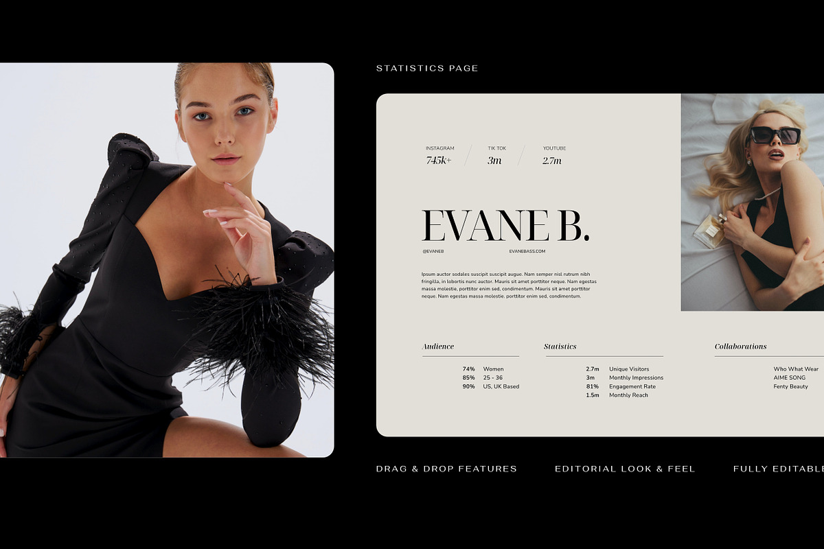 Editorial Media Kit Template Canva, a Presentation Template by Signture Muse Design (Photo 3 of 5)