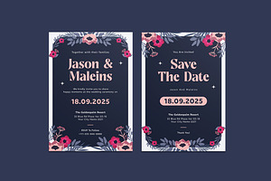 Ovaztine Wedding Invitation Template, an Invitation Template by iDoodle Studio