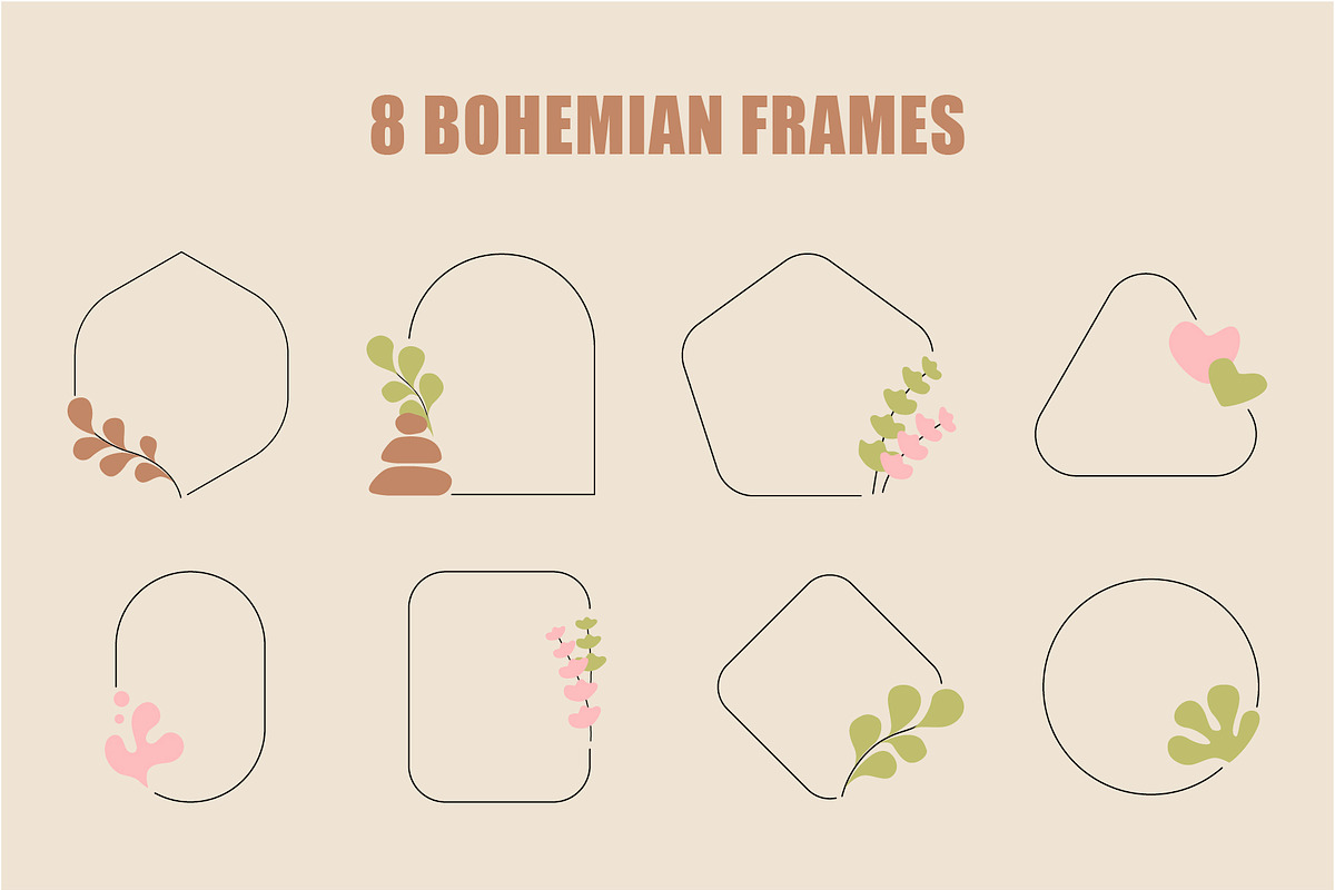 Floral Line Art Beauty Branding Kit, a Branding & Logo Template by Lettering_Logo (Photo 14 of 19)