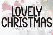 Lovely Christmas | Script Font, a Script Font by Scratchones (Thumbnail 1 of 8)