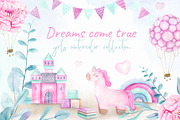 Girls Watercolor Collection, an Illustration by NataliArkushArt (Thumbnail 1 of 15)