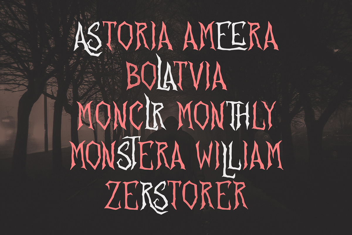 Kroxce Horror Display Font, a Handwritten Font by Maulana Creative (Photo 6 of 7)