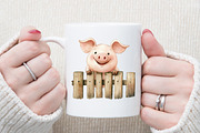 Pig Farm Clipart, an Illustration by Sublimation Artist (Thumbnail 5 of 6)