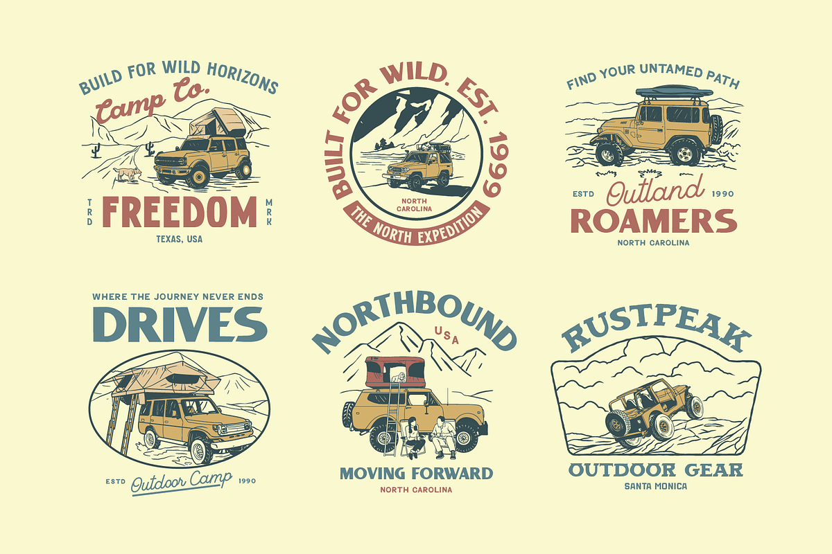 Offroad Graphic Collection, an Object Illustration by Skilline Supply Co. (Photo 6 of 10)