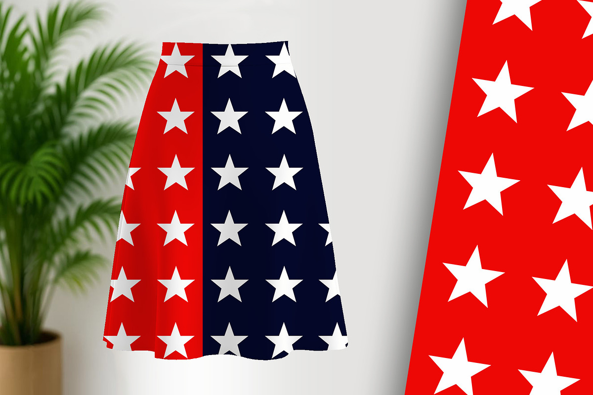 Patriotic Stars Red White and Blue, a Background Graphic by Sharon Schwalbe (Photo 3 of 6)