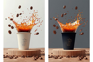 Coffee Cup Mockup, an Advertising Mockup by The Rose Project