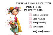 Whimsical Easter Girl Clipart, an Illustration by OK Design (Thumbnail 3 of 6)